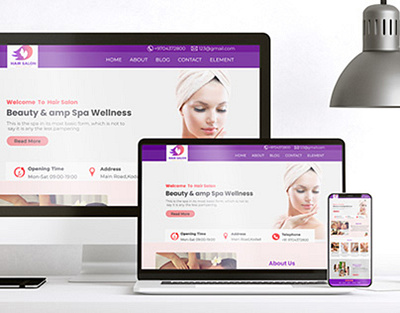 Beauty&Spa beauty branding landing page ui