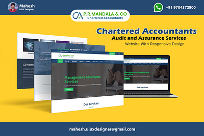 P.R.MANDALA & CO branding chartered account design graphic design logo ui vector