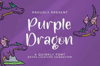 Purple Dragon - Quirkly Font fun