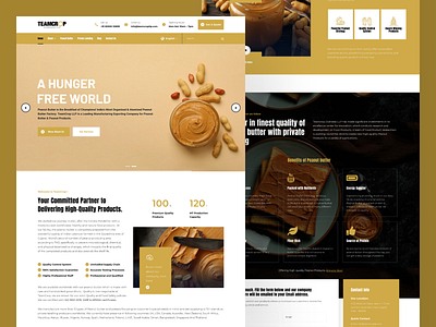 Healthy - Peanut Butter Website app branding butter dashboard design illustration landingpage logo peanut ui ux vector website