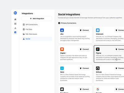 Stratis UI - Integrations by Monty Hayton on Dribbble