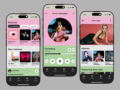 Music App app design apple music deezer entertainment ios mobile music player service design soundcloud spotify streaming ui