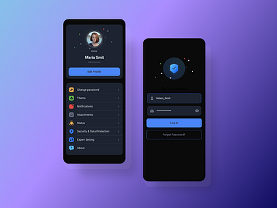 Create Your Profile app design ui ux