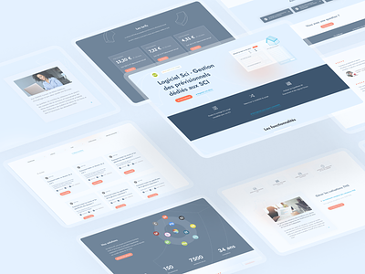 New website components for EIC composants graphic design landing page landingpage modules template ui uidesign webdesign website