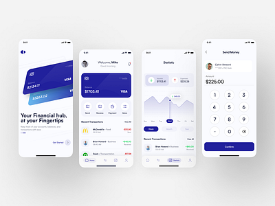 Finance Mobile App app design graphic design ui ux