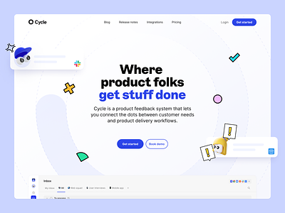 Cycle 1.0 🚀 app branding cycle design feedback product ui web website