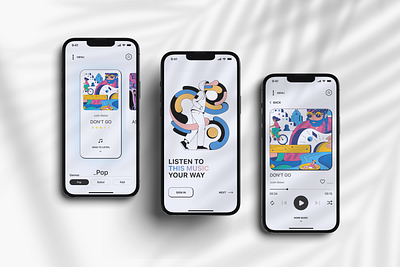 Wasic - Mobile Music Streaming app design figma mobile music music app ui uiux