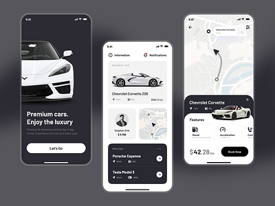 Luxury Car Rental App app design car car rental app car rental app development luxury car app mobile app mobile app design taxi taxi app taxi app development taxi booking app ui design uiux