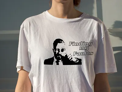 Finding my faults fault fiending graphic design t shirt design
