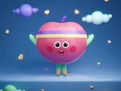 Team player 3d character art direction blender blender3d cycles graphic design render