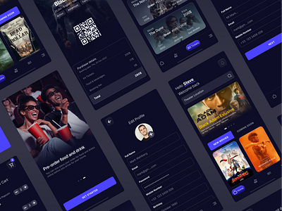 Designing the Future of Movie Ticketing with FilmHouse appdesign cinemaexperience creativeprocess movielovers movietheater productdesign ticketingapp uiuxdesign userexperience visualdesign