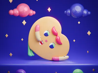 Dedicated 3d 3d character 3d modeling art direction blender character design clay character graphic design