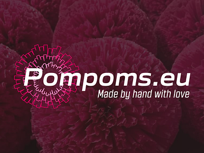 Logo for pompoms shop branding design graphic design illustration logo logo design vector