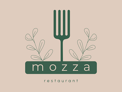 Logo for Italian restaurant "MOZZA" branding design food food design graphic design illustration italian logo pasta pizza pizzeria product restaurant