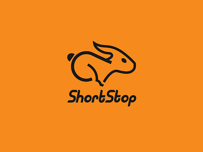 Short Stop - Post logo branding graphic design logo post post logo rabbit rabbit logo
