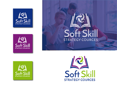 SOFT SKILL branding college logo daily logo ecommerce logobrand mark online learn smart logo softskill university logo éducation app logo éducationlogo