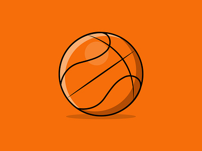 Basket Ball | Flat Illustration basket ball design flat illustration graphic design icon illustration illustrator logo minimal art minimal illustation trendy ui vector