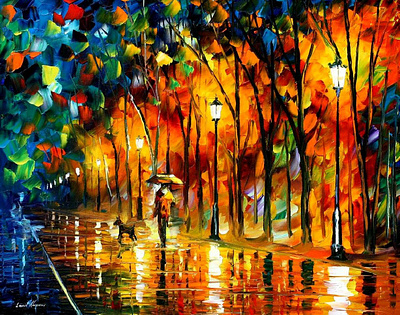 MY BEST FRIEND — oil painting on canvas leonidafremov