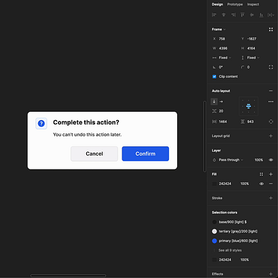 Responsive Modal Component in Figma auto layout checkout components design elements design system dialog figma interface modal payment ui ui kit fimga ux