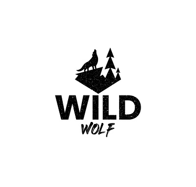 Wild Wolf mark branding design digital graphic design identity logo logo mark modern logo wolf