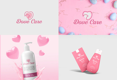 Dove Care logo brand identity branding graphic design logo ui