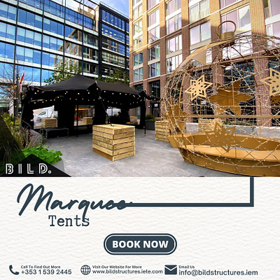 MARQUEE TENT | BILD TENTS & STRUCTURE event organizers dublin outdoor structures semi outdoor solution stretch tent hire dublin temporary outdoor solution wedding canopy tent