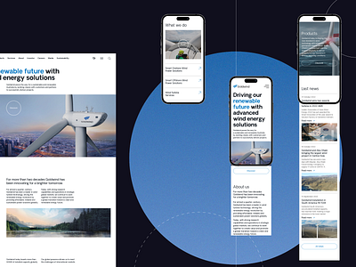 GOLDWIND | Corporate website redesign brand identity corporate corporate website energy figma goldwind identity project redesign redesign concept ui ui design user interface ux ux design uxui visual design web design website