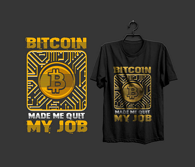 Bitcoin animation bitcoin t shirt design branding design fishing t shirt graphic design illustration vector