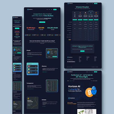 Blockchain Landing Page bitcoin blockchain crypto dark mode figma landing page design product design webdesign website