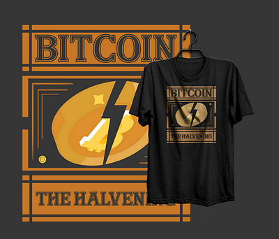 Bitcoin animation bitcoin t shirt design branding design fishing t shirt graphic design illustration vector