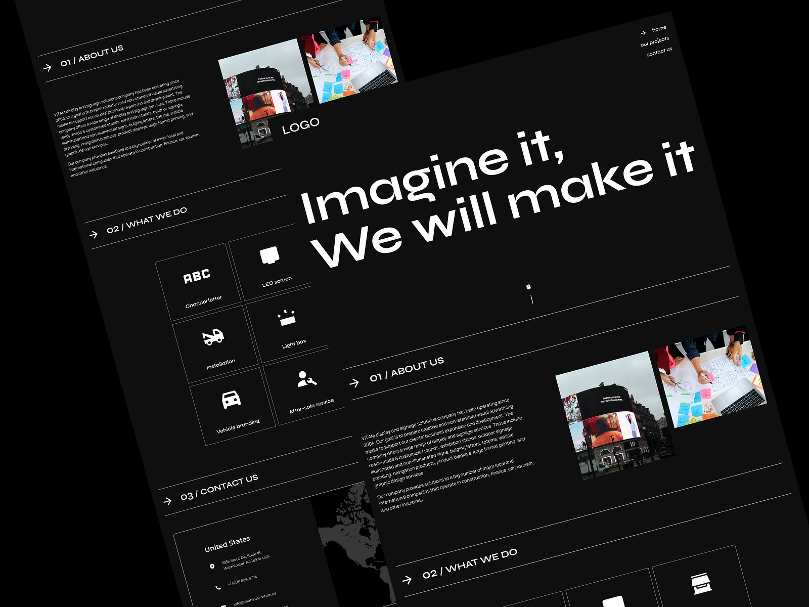 Sign Company website design by Mina Rasul on Dribbble Sign Company website design by Mina Rasul on Dribbble