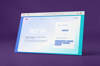 Help RH branding design screen ui ux