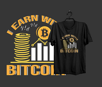 Bitcoin animation bitcoin t shirt design branding design fishing t shirt graphic design illustration vector