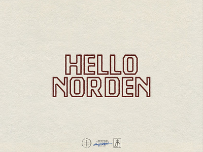 Hello Norden adobe illustrator brand design brand designer brand identity branding branding design font illustration lettering logo logo design logotype rebranding texture type typography vector vintage visual identity wordmark