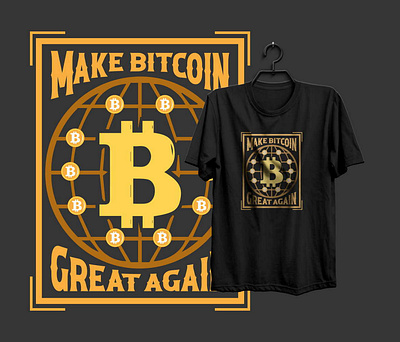 Make Bitcoin animation bitcoin t shirt design branding design fishing t shirt graphic design illustration