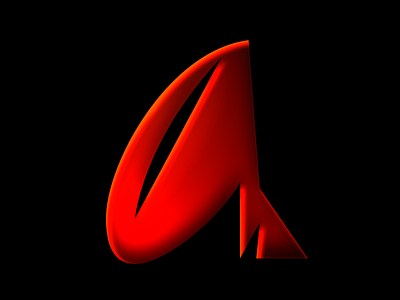 Letter A - 36 Days of Type 36daysoftype 36daysoftype a a symbol gradient type letter a red letter type type a typography