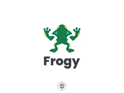 Frogy logo apparel frog mascot reptile
