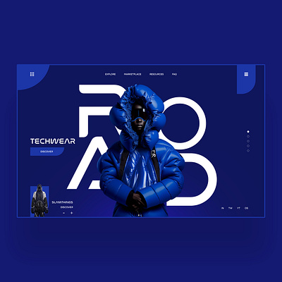 Road - Techwear Web Ui Design Concept design graphic design illustration logo nft nft art photography techwear ui ui design ux ux design web design