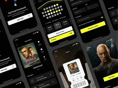 Cinema App app app design cinema cinema app design mobile design movie product design ui user experience user interface ux ux design