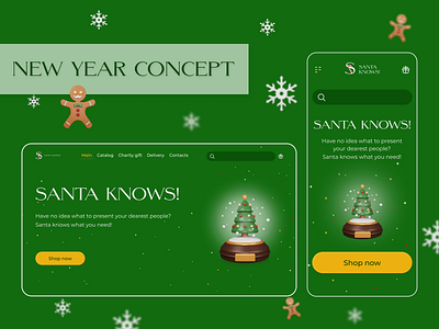 E-com website New Year concept design figma ui uxui website