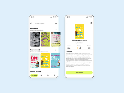 Daily UI | E-book app app book app dailui e book ebook hire me minimal product design ui uiux user interface