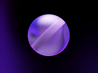 3D Loading Visual - AI App 3d ae aftereffects ai animation app cinema4d design graphic design illustration learning loading motion orb purple render sphere ui visual vividmotion