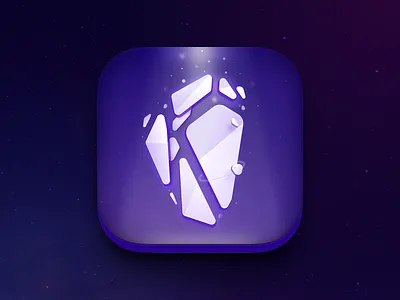 Obsidian Space App Icon app icon big sur concept dock icon icons macos madewithsketch ui