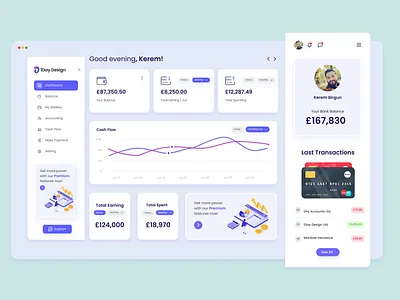 Finance Dashboard app design dashboard dashboard design finance finance dashboard kerem birgün ui design uiux