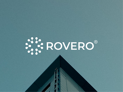 Rovero Logo app icon branding design flat icon illustration logo monogram simple logo
