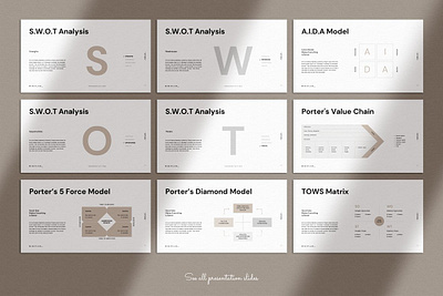 Business Plan Google Slides Template #05 app branding design graphic design illustration logo typography ui ux vector