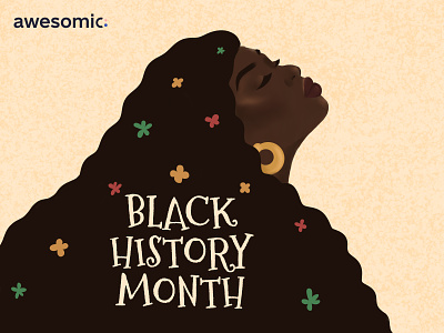 Black History Month black details digital illustrations february graphic graphic design history illustration month texture typography