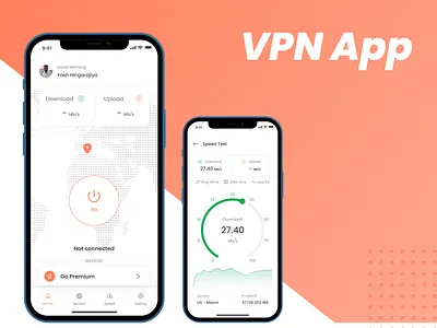VPN Mobile App Design app app design concept design figma ios mobile app ui uiux ux vpn app vpn app design vpn concept app