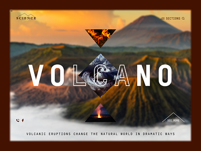 VOLKANO design illustration logo typography ui ux