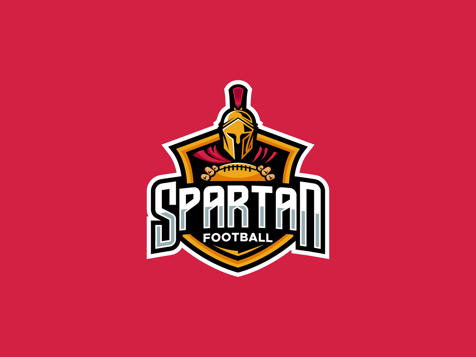 Spartan Football Logo by Bounvi on Dribbble